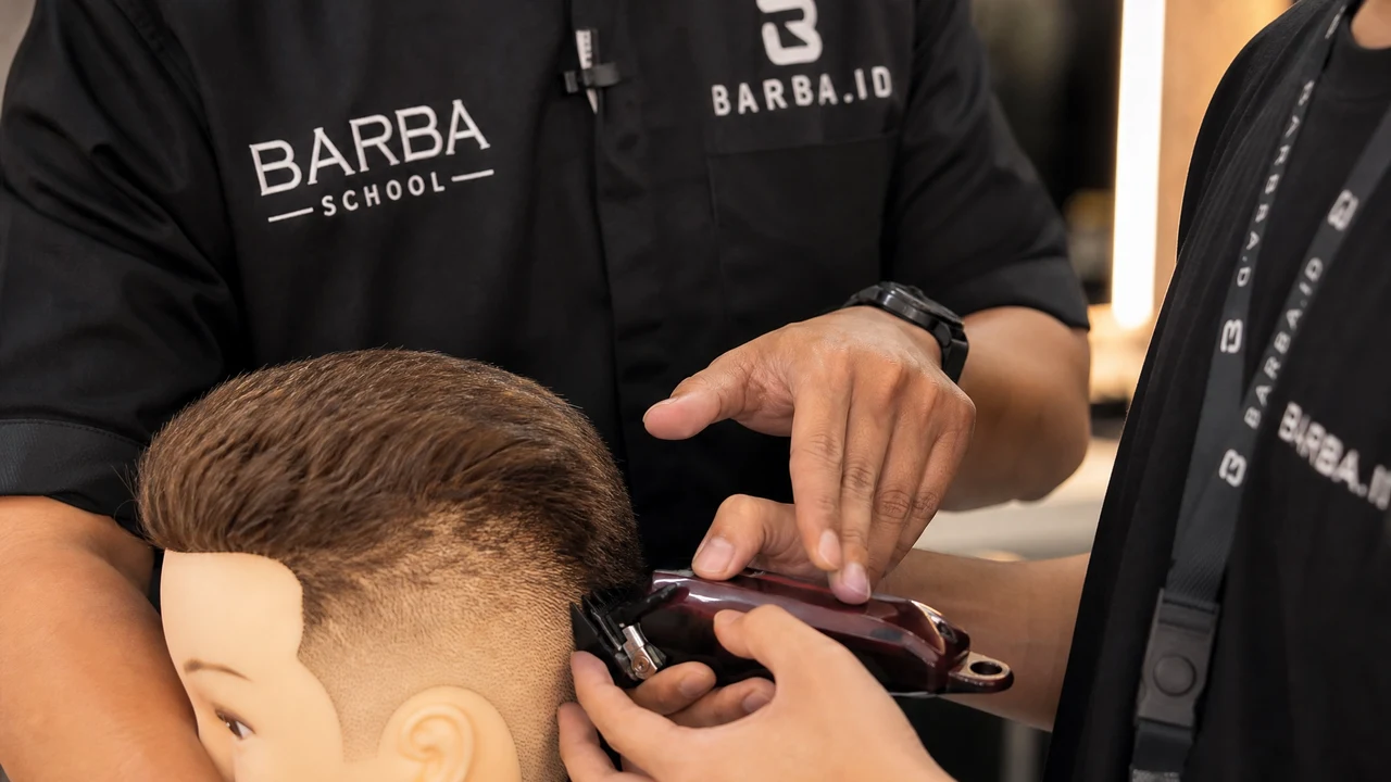 Detail teknik barber